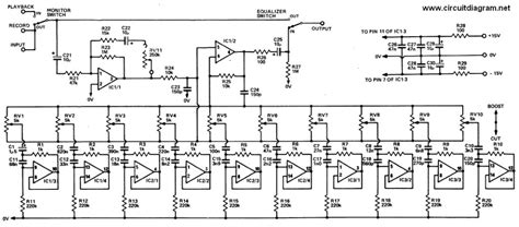 3 Band Audio Equalizer Circuit P. . Equalizer schematics